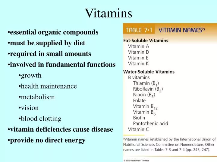 vitamins