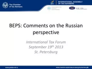 beps comments on the russian perspective