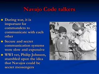 Navajo Code talkers