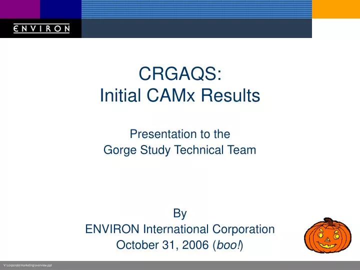 crgaqs initial camx results