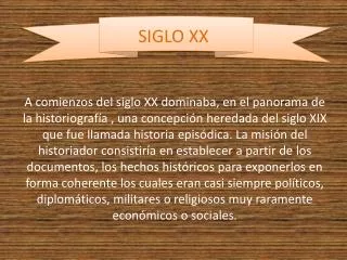 siglo xx