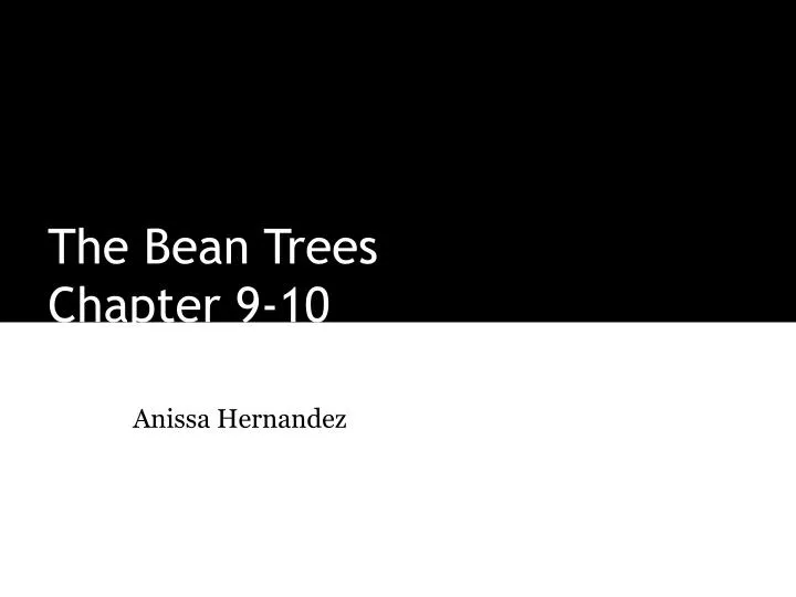 the bean trees chapter 9 10