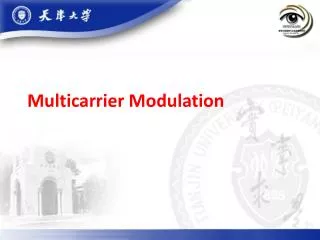 Multicarrier Modulation