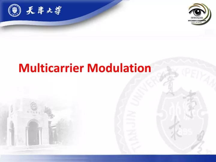 multicarrier modulation