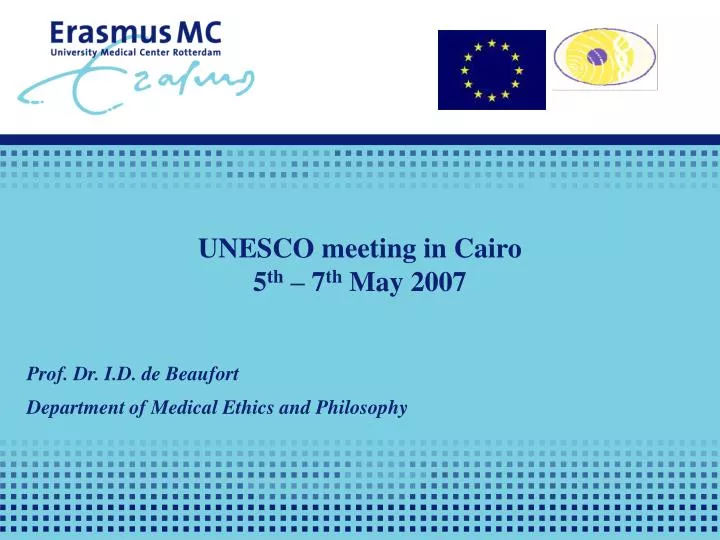 unesco meeting in cairo 5 th 7 th may 2007