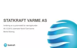 statkraft varme as