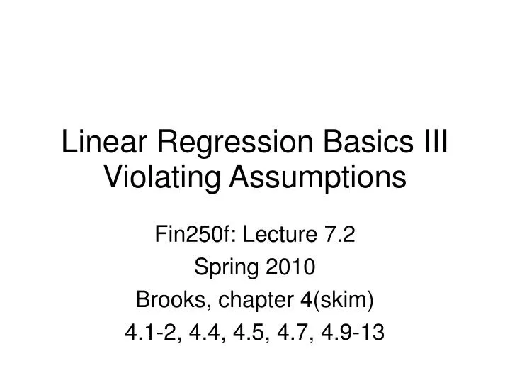 fin250f lecture 7 2 spring 2010 brooks chapter 4 skim 4 1 2 4 4 4 5 4 7 4 9 13