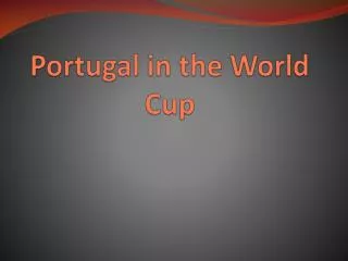 Portugal in the World Cup