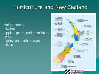 Horticulture and New Zealand