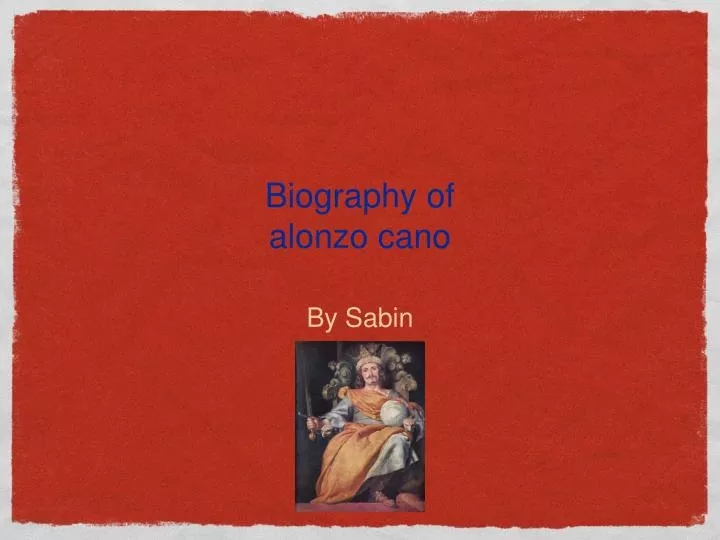 biography of alonzo cano