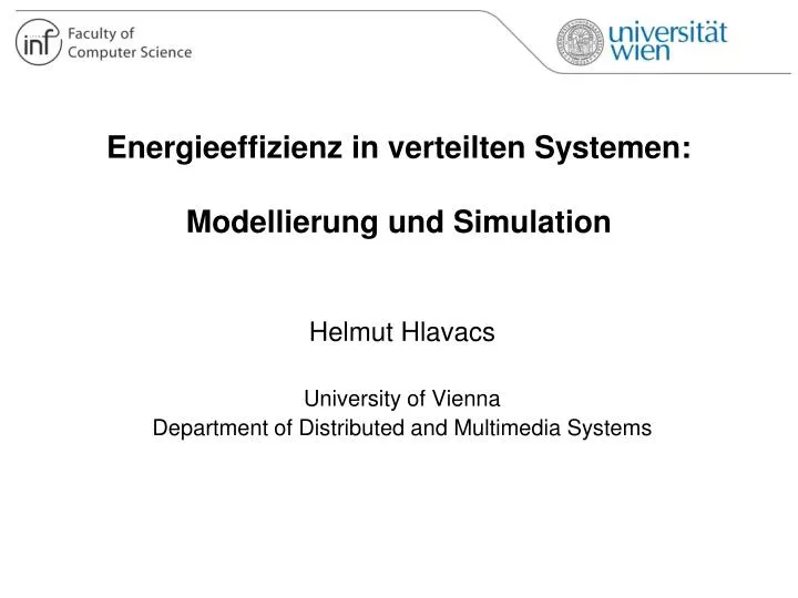 energieeffizienz in verteilten systemen modellierung und simulation