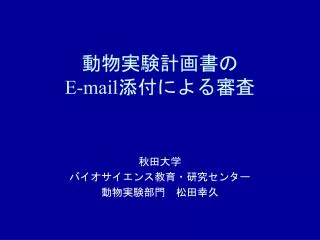 e mail
