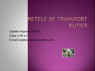re ele de transport rutier