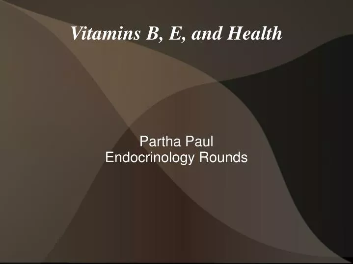 partha paul endocrinology rounds