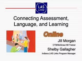 Jill Morgan CTB/McGraw-Hill Trainer Shelby Gallagher Indiana LAS Links Program Manager