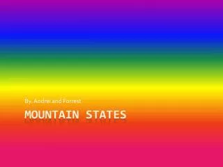 Mountain states
