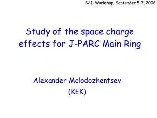 Study of the space charge effects for J-PARC Main Ring