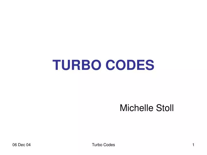 turbo codes