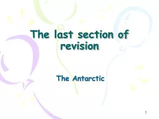 The last section of revision