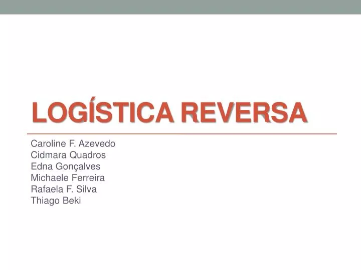 log stica reversa