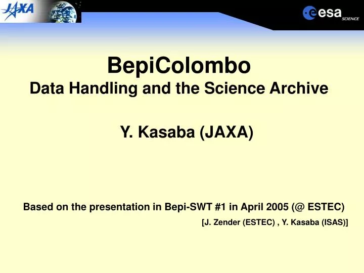 bepicolombo data handling and the science archive