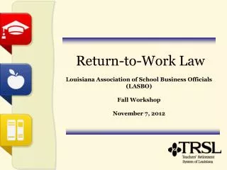 Return-to-Work Law