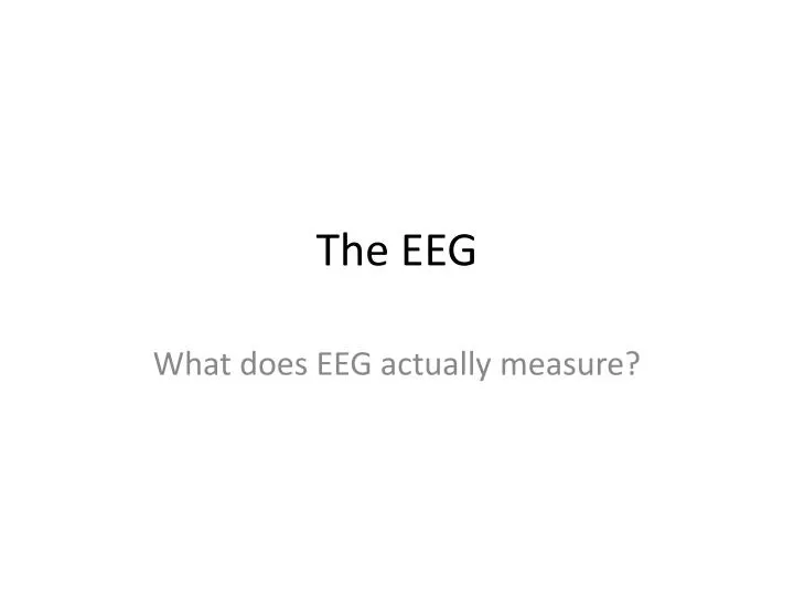 the eeg