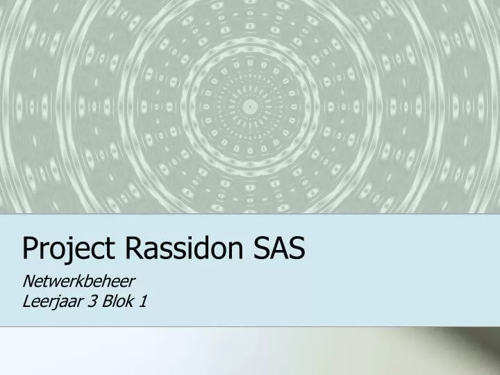 project rassidon sas