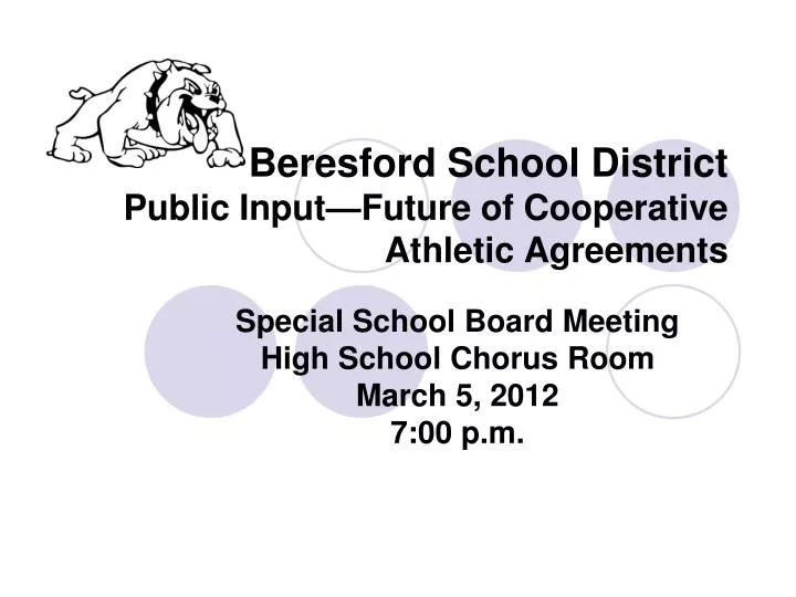 beresford school district public input future of cooperative athletic agreements