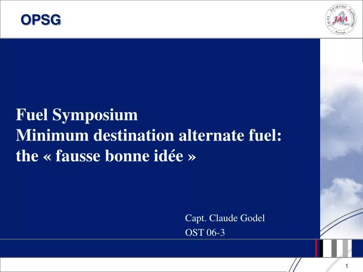 fuel symposium minimum destination alternate fuel the fausse bonne id e