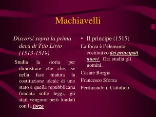 machiavelli