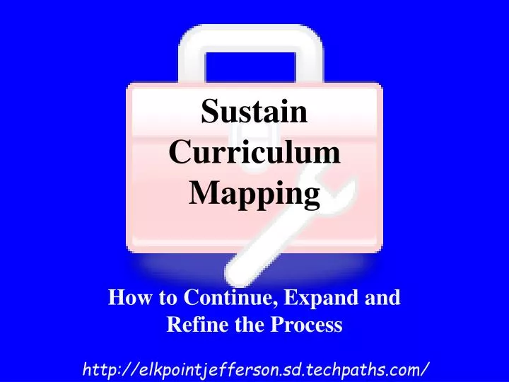 sustain curriculum mapping