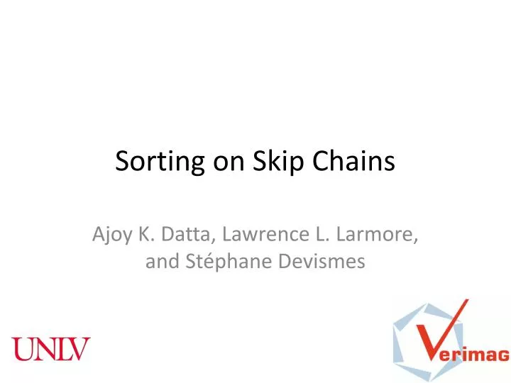 sorting on skip chains