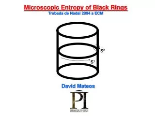 Microscopic Entropy of Black Rings Trobada de Nadal 2004 a ECM