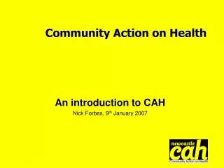 Community Action on Health
