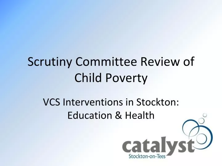 scrutiny committee review of child poverty