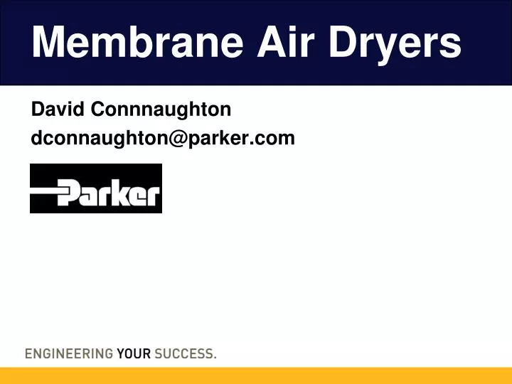 membrane air dryers