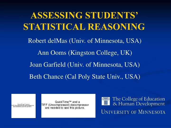 assessing students statistical reasoning