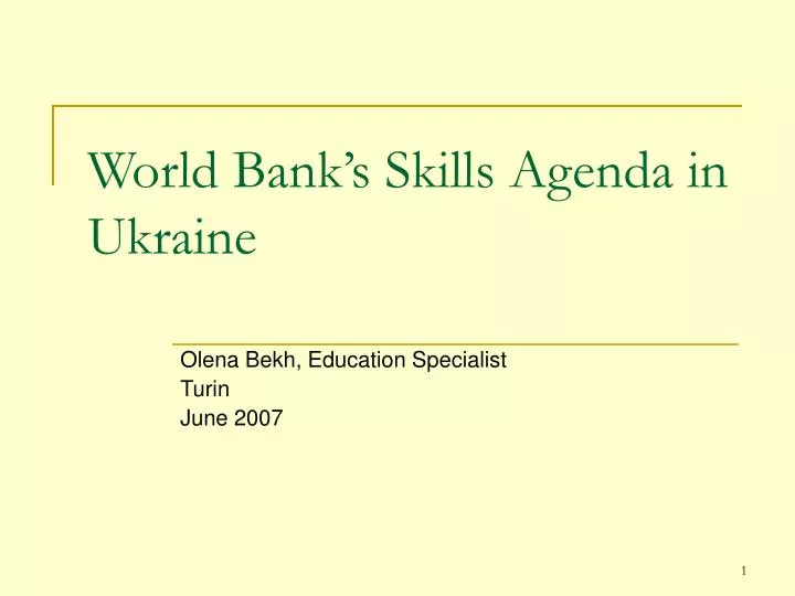 world bank s skills agenda in ukraine