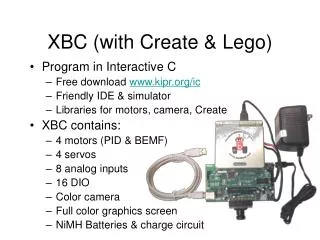 XBC (with Create &amp; Lego)
