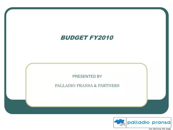 budget fy2010
