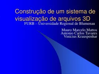 constru o de um sistema de visualiza o de arquivos 3d