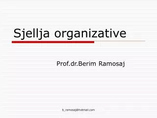 sjellja organizative