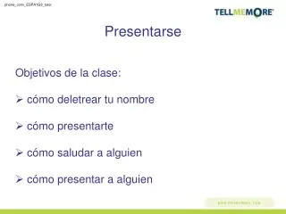 presentarse