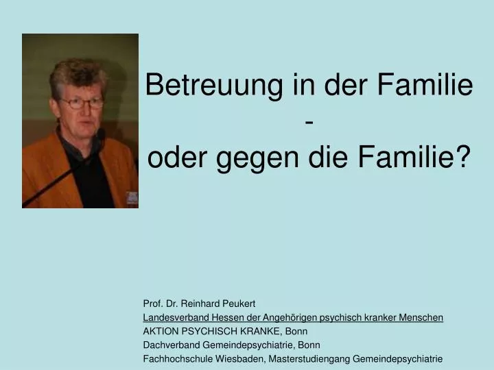 betreuung in der familie oder gegen die familie