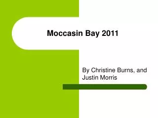 Moccasin Bay 2011