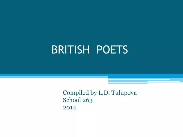 british poets