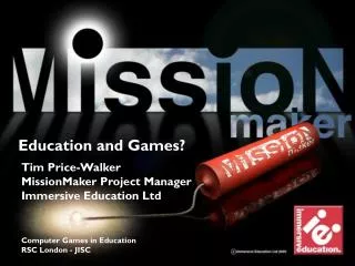 Education and Games?