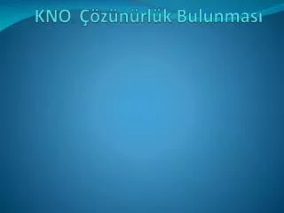 kno 3 z n rl k bulunmas