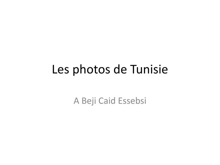 les photos de tunisie